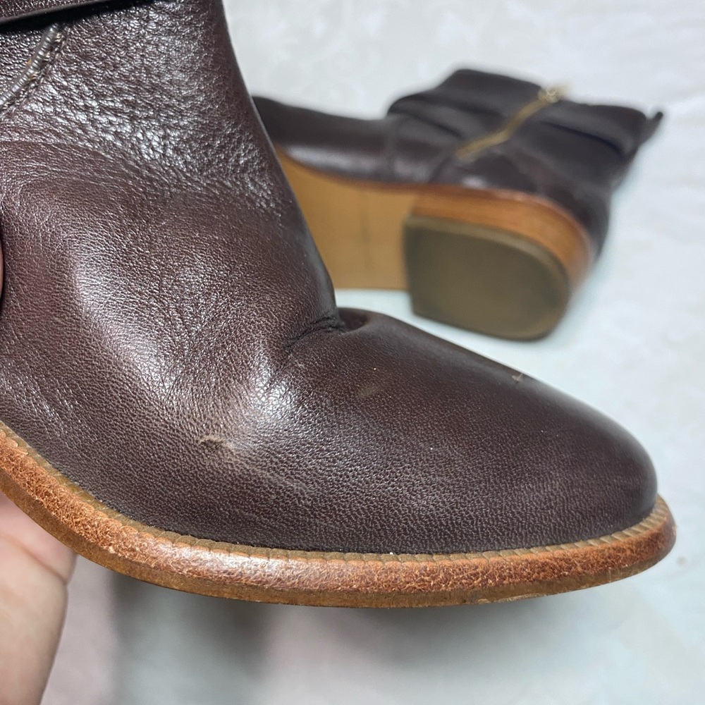 COACH Lannah Ankle Booties Boots Women’s 5.5 B Regular Width Leather? I think - Picture 11 of 13